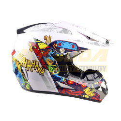 HARMAND CASCO IRON RACING CROSS IR 850 TALLA XL ULTRA COLOR BLANCO