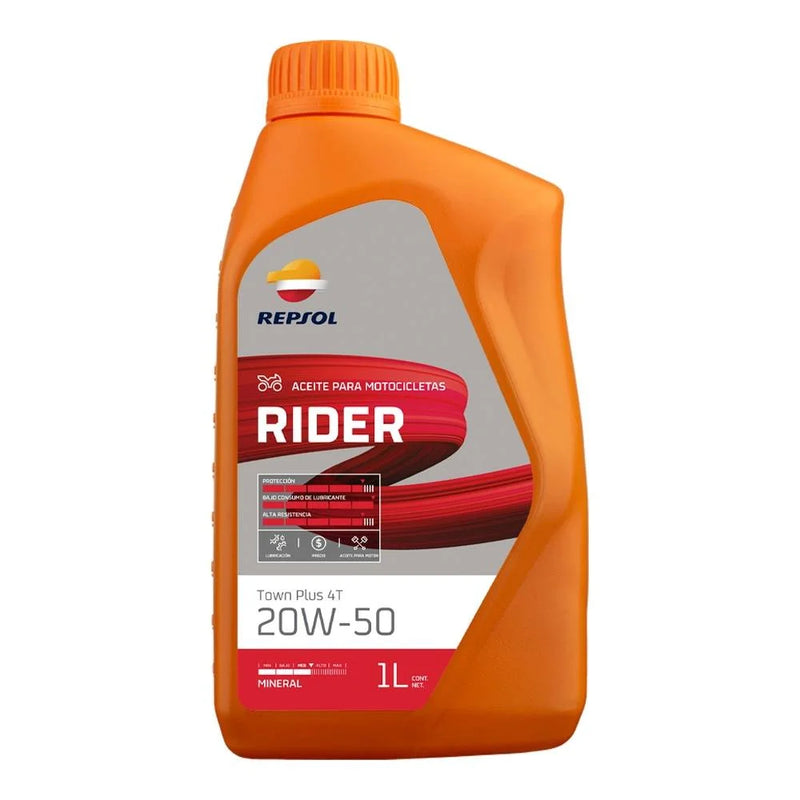 ACEITE REPSOL 4 TIEMPOS 20W50 MINERAL 1L RIDER TOWN