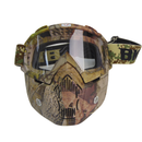 GOGGLE MASCARA BKR DESMONTABLE CAMUFLAJE VISOR CARETA