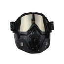 GOGGLE MASCARA BKR DESMONTABLE DOTS NEGRO VISOR CARETA