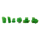 JGO BOTONES COLOR VERDE P/ MOTONETA   (5 PIEZAS)
