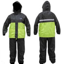 IMPERMEABLE 2 CAPAS WINDSOR TALLA XL COLOR NEGRO/VERDE