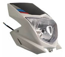 FARO COMPLETO P/ XTZ 125 C/ CUBIERTA COLOR BLANCO