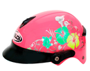 CASCO INFANTIL MASUDA MSD-508 FLORES COLOR ROSA