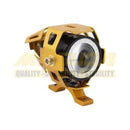 FARO AUXILIAR MINI LED IR-UM7 COLOR DORADO C/OJO DIABLO ROJO Y ANGEL AZUL 12-80V 10W 6000K 1200LM EXPLORADORA