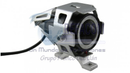 FARO AUXILIAR MINI LED IR-UM7 COLOR PLATA C/OJO DIABLO ROJO Y ANGEL AZUL 12-80V 10W 6000K 1200LM EXPLORADORA