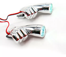 FARO LED AUXILIAR DEDO  LUZ BLANCA FIJA 1 LED COLOR PLATA