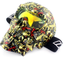 GOGGLES IRON RACING IR-850/97 MASCARA DIABLO FULL LENTE ROJO VISOR CARETA