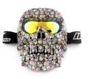 GOGGLES IRON RACING IR-850/13 MASCARA DIABLO FULL LENTE ROJO VISOR CARETA