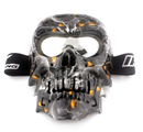 GOGGLES IRON RACING IR-850/142 MASCARA DIABLO FULL LENTE PLATA VISOR CARETA