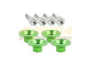 TORNILLO DECORATIVO, ALUMINIO CONICO M6 VERDE BIRLO