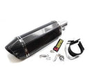 ESCAPE DEPORTIVO UNIVERSAL TIPO AKRAPOVIC FIBRA CARBONO MOFLE BALITA