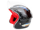 CASCO MASUDA INFANTIL 3/4 MSD-505 COLOR NEGRO BRILLO