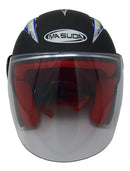 CASCO MASUDA INFANTIL 3/4 MSD-505 COLOR NEGRO MATE
