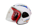 CASCO MASUDA INFANTIL 3/4 MSD-505 COLOR BLANCO
