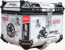 MALETERO IRON RACING XTREME ALUMINIO 45L 41*36*33CM COLOR PLATACAJA