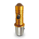 FOCO RASEN LED BA20D LUPA LUZ AMARILLA/BLANCA CUERPO DORADO ENTRADA BOLA