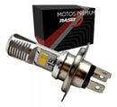 FOCO RASEN LED H4 LUPA LUZ AMARILLA /BLANCA CUERPO PLATA