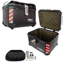 MALETERO IRON RACING 45L COLOR NEGRO C/ REFLEJANTECAJA