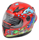 CASCO MASUDA INFANTIL CERRADO IR-109 AQUA KIDS COLOR ROJO