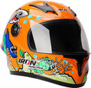 CASCO MASUDA INFANTIL CERRADO IR-109 AQUA KIDS COLOR NARANJA