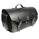 BAUL MALETA TRASERA PIEL CHOPPER COLOR NEGRO (46X32X25)