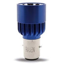 FOCO DE FARO LED MEDIA VUELTA 6 LED LUZ BLANCA CON CARCASA AZUL
