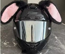 OREJAS DE PELUCHE COLOR NEGRO P/ CASCO