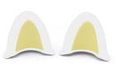 OREJAS DE PELUCHE COLOR BLANCO P/ CASCO
