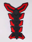 CALCOMANIA CUBRE TANQUE GOMA 3D ROJA