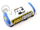 PROTECTOR DE MANUBRIO PRO TAPER RECTANGULAR COLOR AZUL C/BLANCO