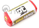 PROTECTOR DE MANUBRIO PRO TAPER RECTANGULAR COLOR ROJO C/BLANCO