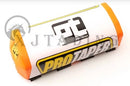 PROTECTOR DE MANUBRIO PRO TAPER RECTANGULAR COLOR NARANJA C/BLANCO