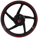 RIN TRASERO P/ 125Z 1.85X17 NEGRO/ROJO