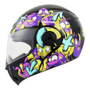 CASCO INFANTIL GHIRA ABATIBLE GH-KIDS ZOO COLOR NEGRO AMARILLO TALLA XS