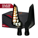 DIRECCIONAL LED SECUENCIAL TIPO BOOMERANG BLANCA/AMARILLA