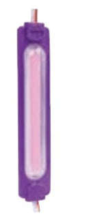 TIRA LED DECORATIVA LUZ MORADO 9 LEDS ENCAPSULADO (VENTA POR PIEZA)