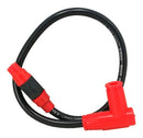 CABLE PARA BUJIA CON CAPUCHON RACING UNIVERSAL COLOR NEGRO