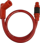 CABLE PARA BUJIA CON CAPUCHON RACING UNIVERSAL COLOR ROJO