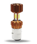 FOCO DE FARO LED MEDIA VUELTA 3 LADOS (PLATA)