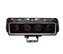 FARO AUXILIAR LED RECTANGULAR 4 LUPAS CON LUZ FRONTAL, (AMARILLO BLANCO)