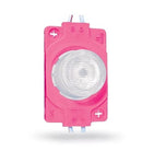 TIRA DE MODULO LED TIPO SOMBRERO 1 LUZ (ROSA)