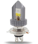 FOCO DE FARO LED H4 CON DOBLE LUZ (PLATA)