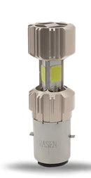 FOCO DE FARO LED MEDIA VUELTA 4 LADOS (PLATA)