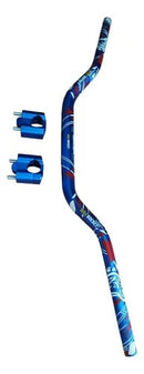 MANUBRIO ESTAMPADO CON SOPORTES AZUL