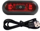 LUZ TRASERA RECARGABLE P/ CASCO