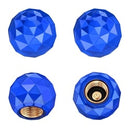 TAPON DECORATIVO PARA VALVULA EN FORMA DE DIAMANTE AZUL