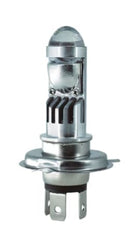 FOCO FARO H4 CON LUPA LUZ BLANCO Y AMARILLO
