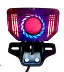 CALAVERA STOP HIPERLED MODELO DIABLO P/ FT 125 COLOR ROJO AZUL AMARILLO