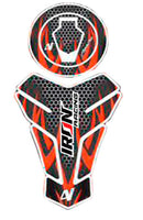PROTECTOR DE TANQUE COLOR GRIS C/ NARANJA